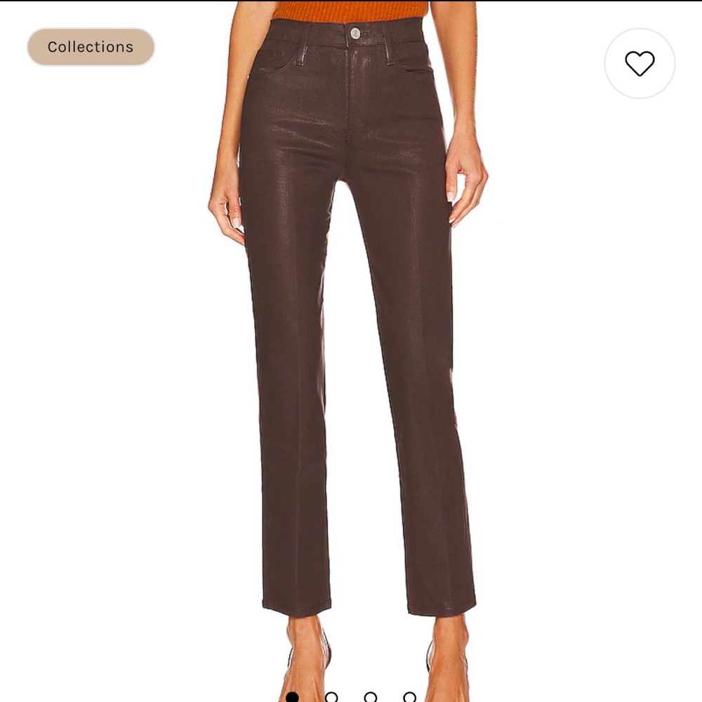 *NWT* FRAME DENIM - Le Sylvie Slender Straight Chocolate Coated (28)